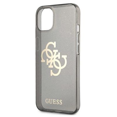 6. Guess GUHCP13SPCUGL4GBK iPhone 13 mini 5.4" black/black hard case Glitter 4G Big Logo