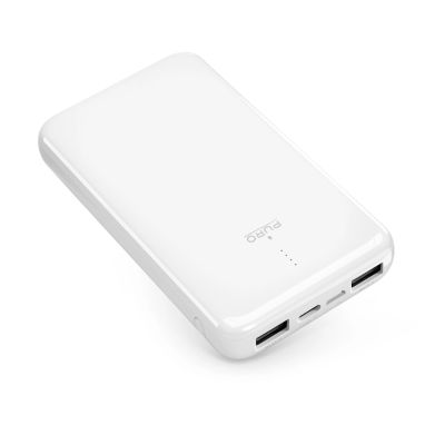 2. Powerbank Puro White 10000mAh 12W 2xUSB-A + USB-C - white