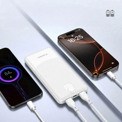 10. Powerbank Wozinsky Wpower WPBBK-3 10000 mAh 10W 2x USB-A 2A - white