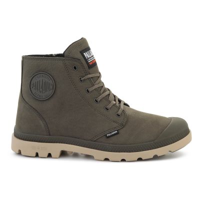7. PALLADIUM PAMPA LITE+ ZIP WP+ OLIVE NIGHT 79577-325