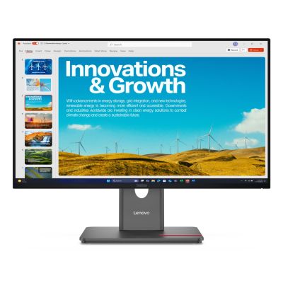 Lenovo ThinkVision P24QD-40 LED display 60.5 cm (23.8") 2560 x 1440 px Quad HD LCD Black