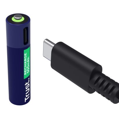 2. Trust AAA Batteries USB-C RECHARGEABLE BATTERIES 2P