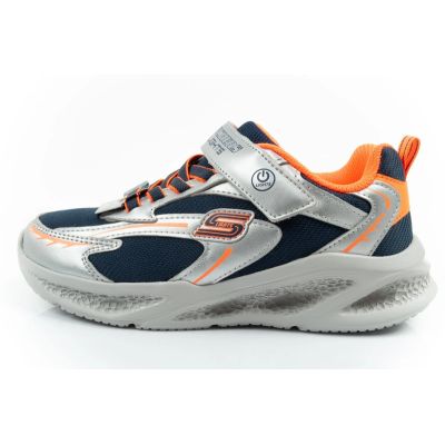 2. Skechers Glow Strider LED Children's Sports Shoes for Boys Silver