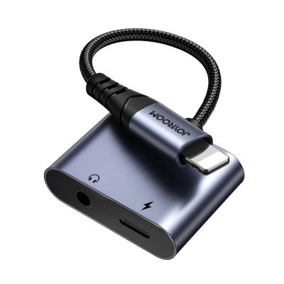3. Joyroom SY-L01 Lightning to Lightning / 3.5 mm mini jack DAC adapter 2in1 - black