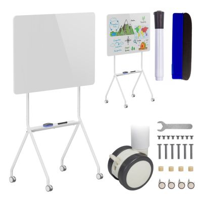 16. Ergo Office mobile dry-erase board, landscape orientation, white, single-sided, with shelf, board dimensions 1190x790mm, ER-306
