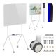 16. Ergo Office mobile dry-erase board, landscape orientation, white, single-sided, with shelf, board dimensions 1190x790mm, ER-306