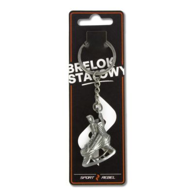 7. Sportrebel Skate steel keychain SILVER