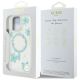 8. Guess Resin Flowers Glitter MagSafe iPhone 16 Pro Case - Clear Green