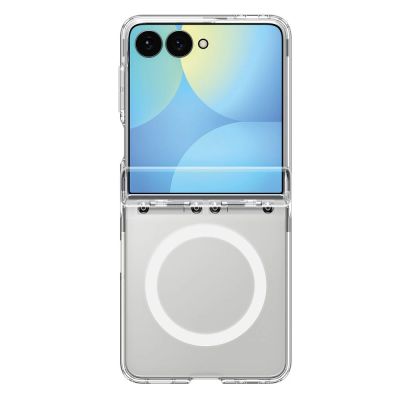 5. Spigen Ultra Hybrid Pro MagSafe Case for Samsung Galaxy Z Flip 8 - Clear and White