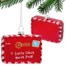 GLASS BALL FORM LETTER TO SANTA CLAUS - SNOWFLAKE