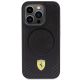 3. Ferrari Carbon Metal Logo MagSafe case for iPhone 15 Pro - black