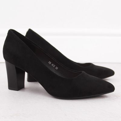 5. Sergio Leone W PB403 SK429B Block Heel Pumps