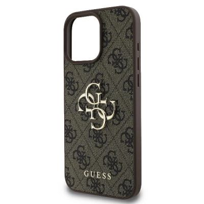 6. Guess 4G Big Logo iPhone 16 Pro Max Case - Brown