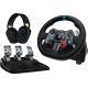 15. Logitech G 991-000539 aluminium gaming controller, black, USB, steering wheel + pedals + headset for PC, PlayStation 4, PlayStation 5, PlayStation 3