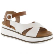 Vinceza W JAN303 white wedge sandals