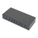 6. Industrial Hub 7-port USB 3.0 SuperSpeed active metal construction DIN rail