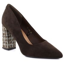 Chocolate suede pointed toe pumps Sergio Leone PB216