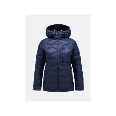 Peak Performance W Helium Utility Down Hood Jacket Navy Blue