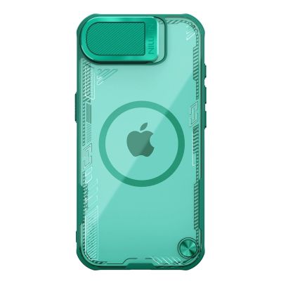 2. Nillkin Iceblade Prop Magnetic Case with Camera Cover and Stand for iPhone 16e / 17e - Green