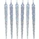 2. Iridescent Icicles Hanging Decoration 17.5 cm 6 PCS