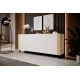 3. FARO chest of drawers 200x42x82 white matt + craft oak