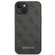 3. Guess 4G Metal Gold Logo Case for iPhone 14 Plus / 15 Plus - Gray