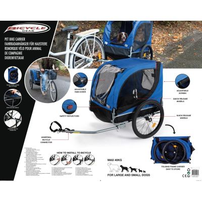 10. BICYCLE TRAILER FOR ANIMALS UP TO 40 KG