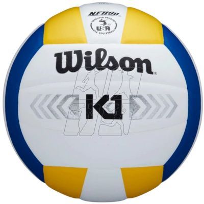 3. Ball Wilson K1 Silver Volleyball WTH1895B2XB