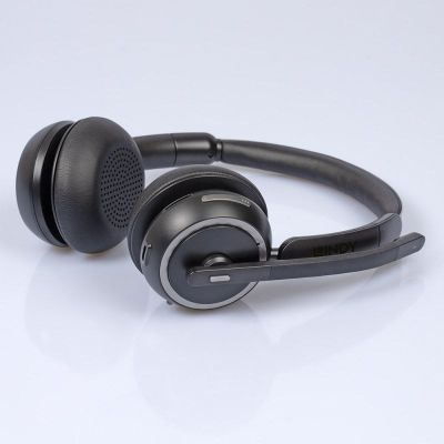 4. Lindy L118 Headset Wireless Headband Office/Call Center USB Type-C Bluetooth Charging Base Black