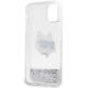 4. Karl Lagerfeld KLHCN61LNCHCS iPhone 11/ XR silver/silver hardcase Glitter Choupette Head