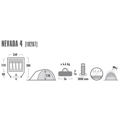 5. High Peak Nevada 4 tent 10207