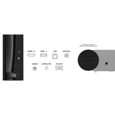 4. TCL 55P69K LED TV 55'' 4K Ultra HD Google TV Dolby Atmos DVB-T2 Black