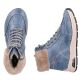 4. Women's insulated ankle boots, blue, Rieker 44530-14