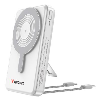 Verbatim 32273 Power Bank Lithium Polymer (LiPo) 10000 mAh Wireless Charging Silver
