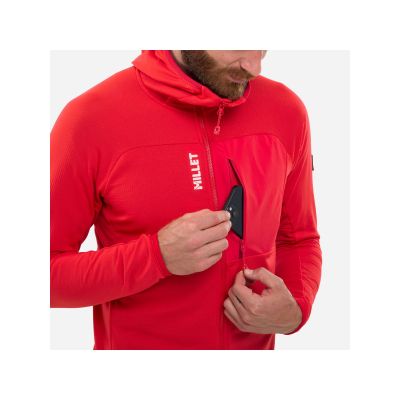 5. MILLET Trilogy Icon Lightgrid Hd M red men's sweatshirt