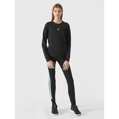 5. Girls' organic cotton sweatshirt, no zipper, no hood, 4F Junior