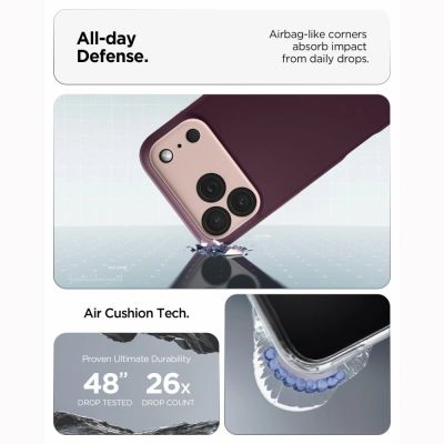8. Spigen Nano Pop MagSafe Case for iPhone 18 Pro / 17 Pro – Dark Cherry