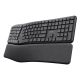 2. TRUST Keyra multidevice wireless ergonomic keyboard