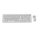 2. GEMBIRD Slim Pro Business Wireless Keyboard and Mouse Set for Desk, White, RU Layout