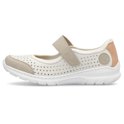 13. Comfortable Rieker W RKR575A openwork shoes, beige
