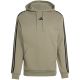 2. Men's adidas Essentials 3-Stripes French Terry Hoodie Olive KY4204