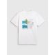5. Men's regular printed T-shirt 4F 4FRSS26TTSHM4303-10S