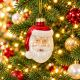 4. MOULDED GLASS BAUBLE SANTA CLAUS SASKA GIFT & DECOR