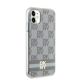 4. DKNY IML Checkered Mono Pattern & Printed Stripes MagSafe case for iPhone 11 / Xr - beige