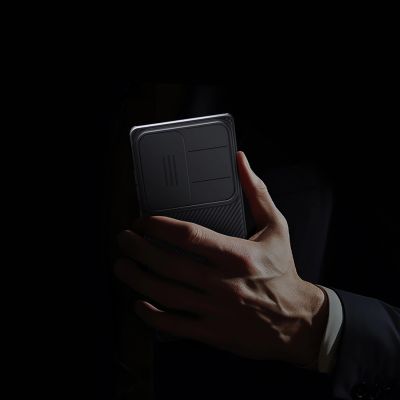 9. Nillkin CamShield Pro Case for Samsung S25 Ultra with Camera Cover - Black