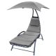 13. BERGAMO DECHAIR WITH UMBRELLA 200x125x180CM GRAY