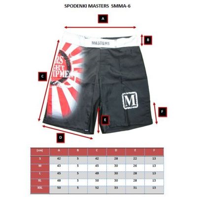 3. MMA MASTERS Shorts - SMMA-6