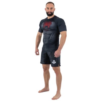 32. The "Snake" compression Rashguard shirt is made of DBX MORE DRY M material.