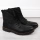 20. Leather boots insulated with wool Rieker M RKR296A black