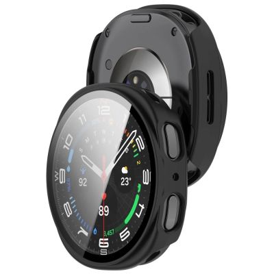 8. Tech-Protect Defense 2-Pack Case for Samsung Galaxy Watch 40mm - Clear Matte Black